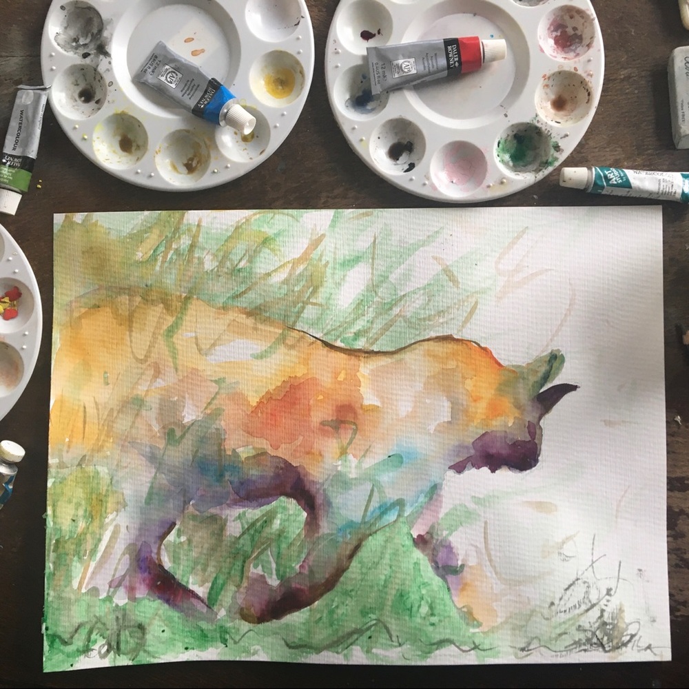 Painting. Original watercolor. 11" x 15".
